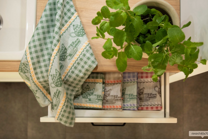 Kitchen Towel  - Teapot red