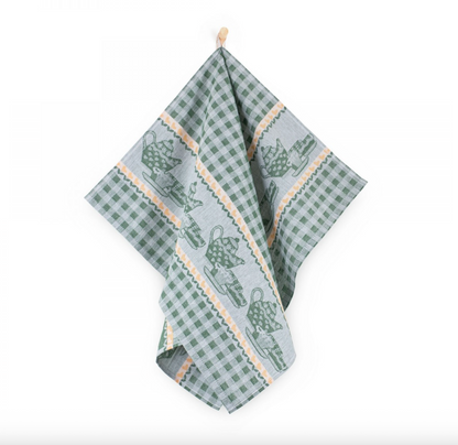 Kitchen Towel  - Teapot green