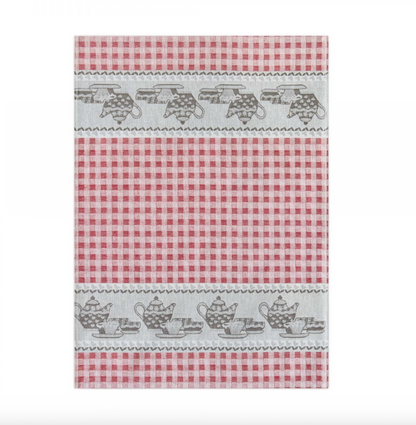 Kitchen Towel  - Teapot red