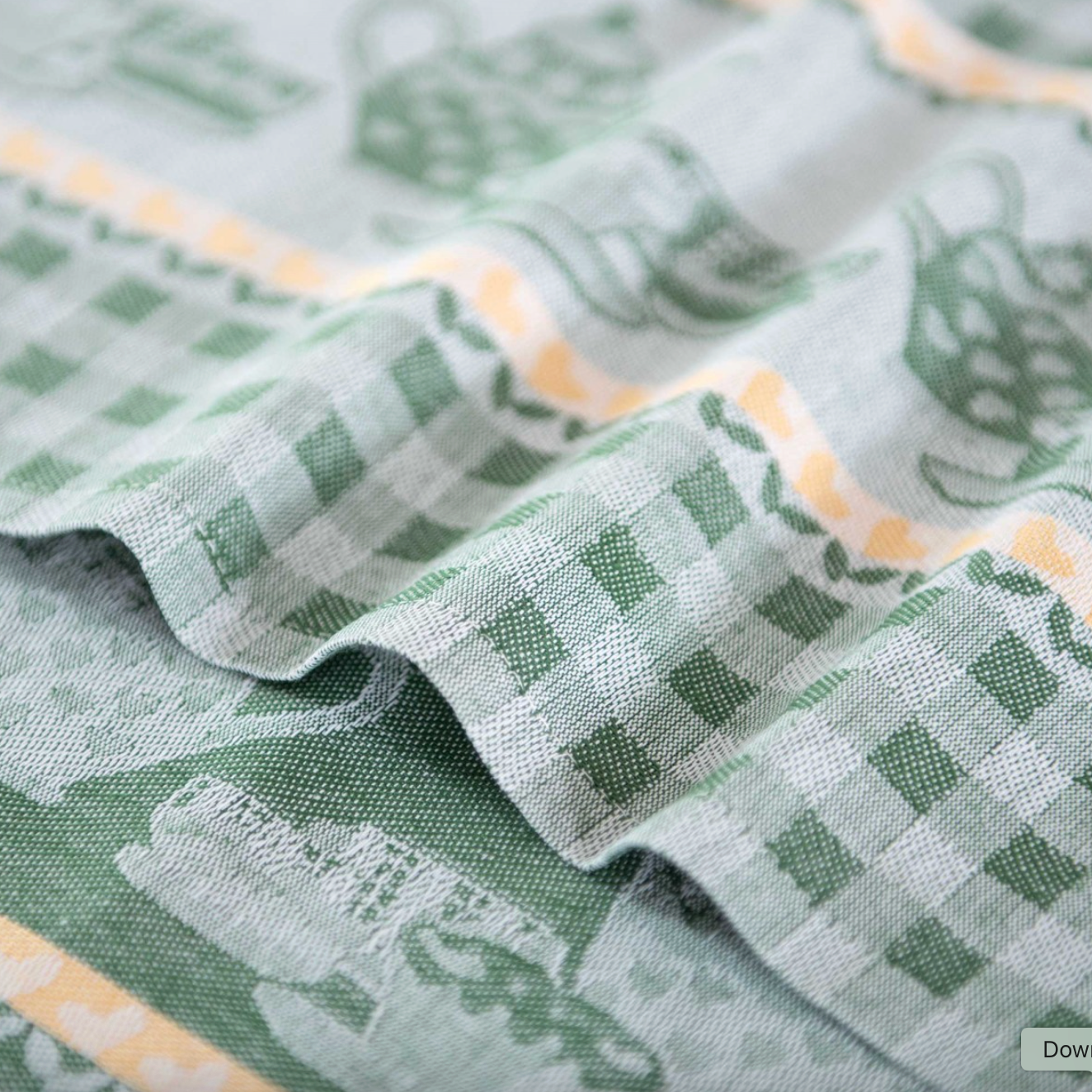 Kitchen Towel  - Teapot green