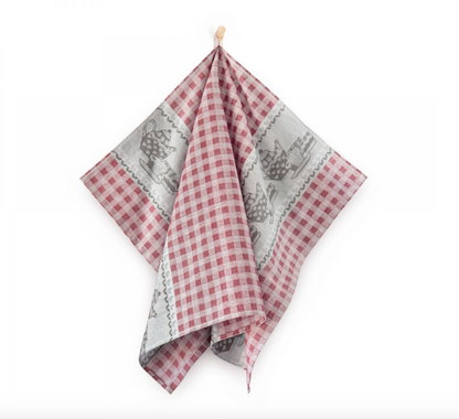 Kitchen Towel  - Teapot red