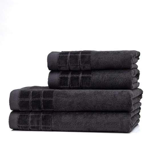 Двусторонний с декоративным краем / 2 размера - ТЕМНО-СЕРЫЙ