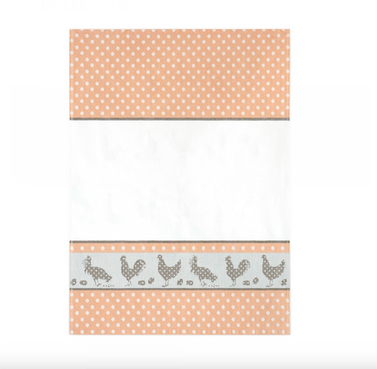 Kitchen Towel  - Chicken Pink
