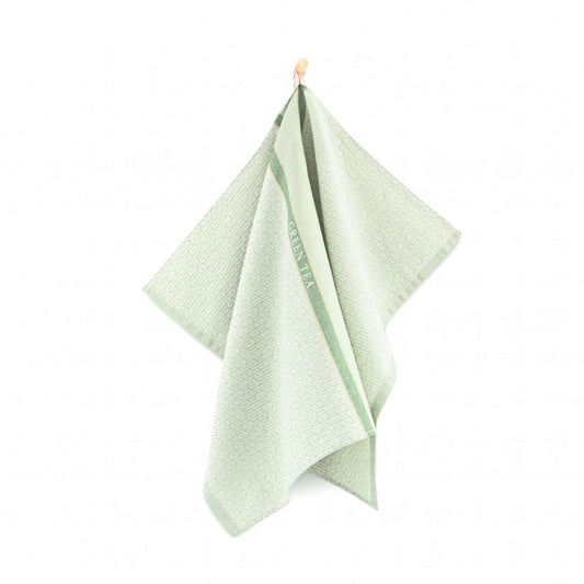 Кухонное полотенце - завтрак с зелёным чаем