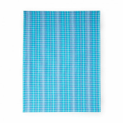 Virtuves dvielis  - tirkīza rūtains