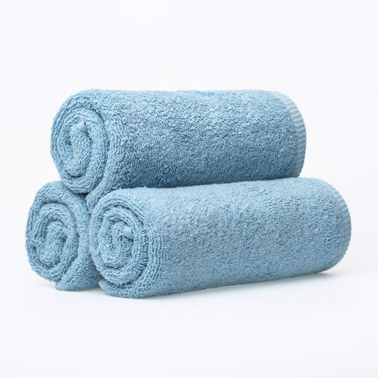 Фротé полотенце 2 размера / ХОЛОДНЫЙ СИНИЙ